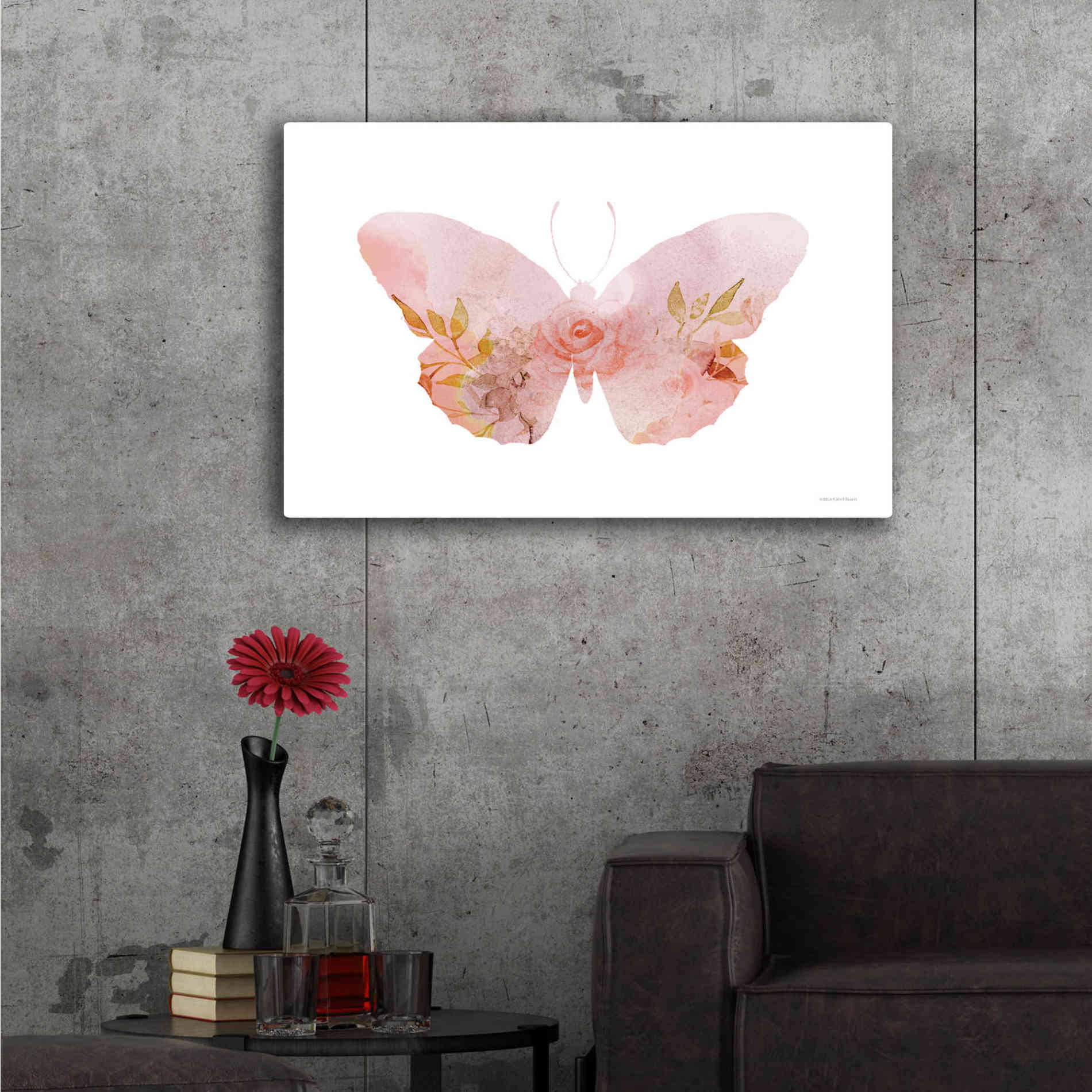 'Meadow Flora Butterfly' by Bluebird Barn, Canvas Wall Art,34 x 26