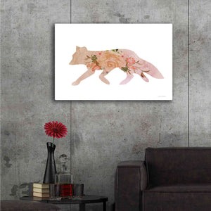 'Meadow Flora Fox' by Bluebird Barn, Canvas Wall Art,34 x 26