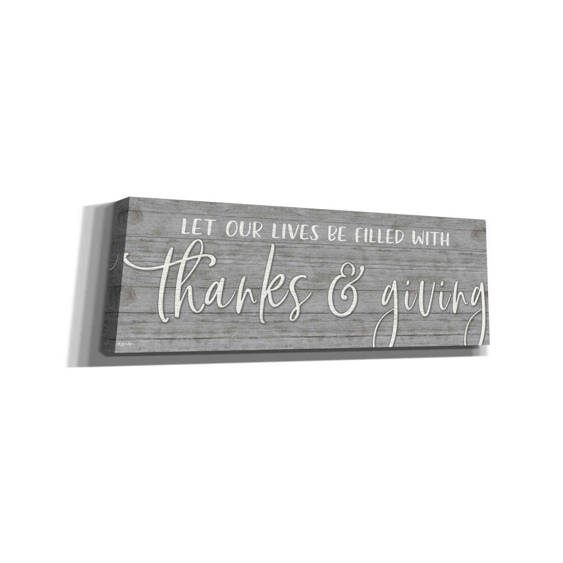 'Thanks & Giving' by Susie Boyer, Canvas Wall Art