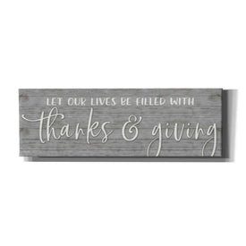 'Thanks & Giving' by Susie Boyer, Canvas Wall Art