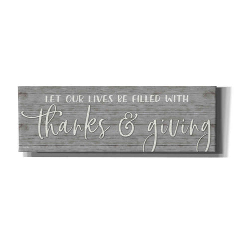 Image of 'Thanks & Giving' by Susie Boyer, Canvas Wall Art