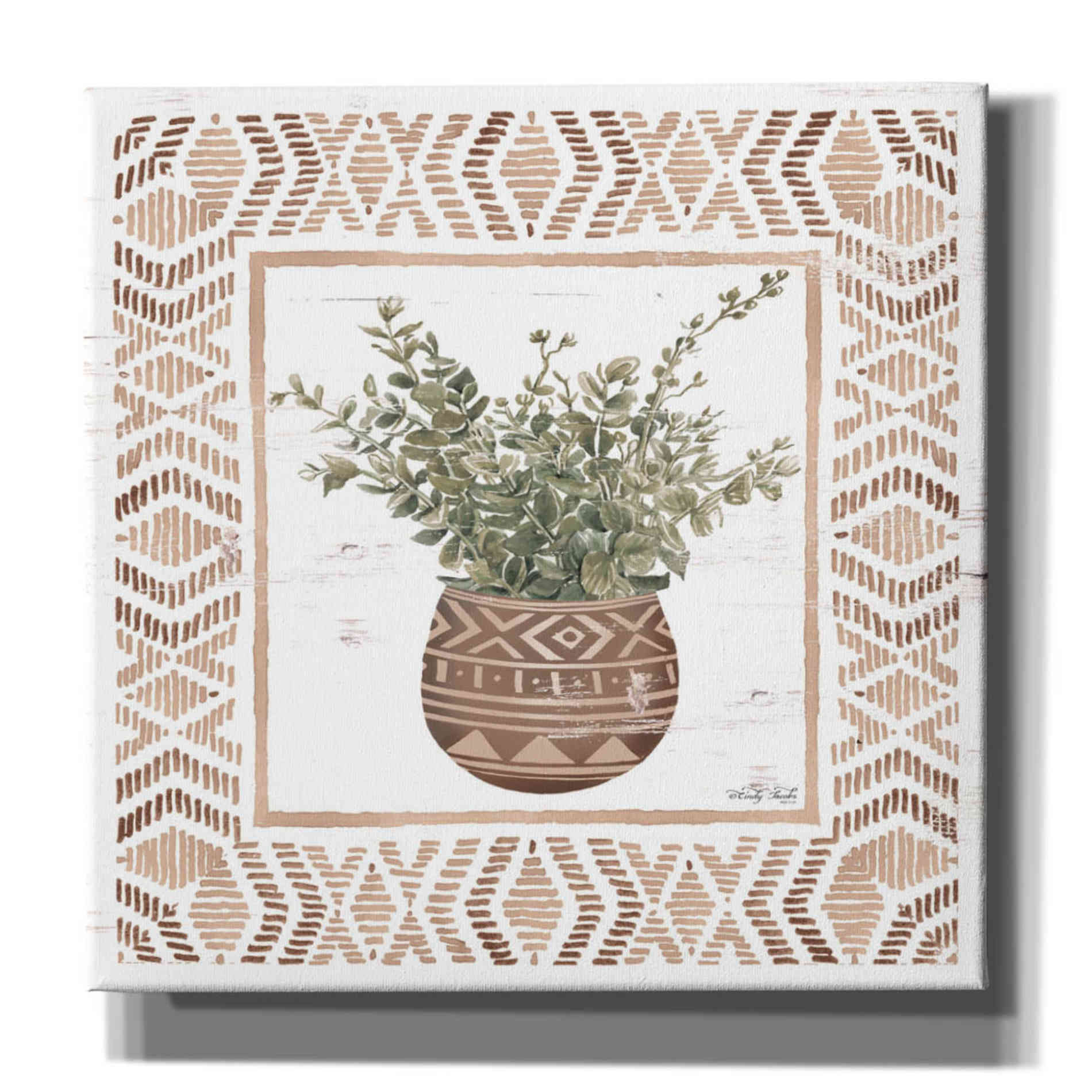 'Terracotta Pot I' by Cindy Jacobs, Canvas Wall Art