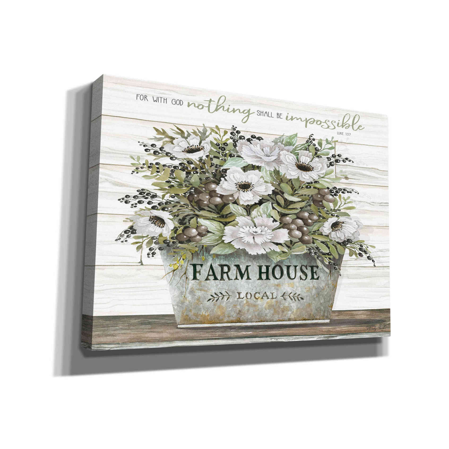'Nothing Shall Be Impossible' by Cindy Jacobs, Canvas Wall Art