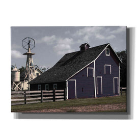 'Blue Barn' by Cindy Jacobs, Canvas Wall Art