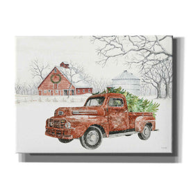 'Christmas Barn' by Cindy Jacobs, Canvas Wall Art