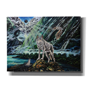 'Wolfpack The New Moon' by Jan Kasparec, Canvas Wall Art