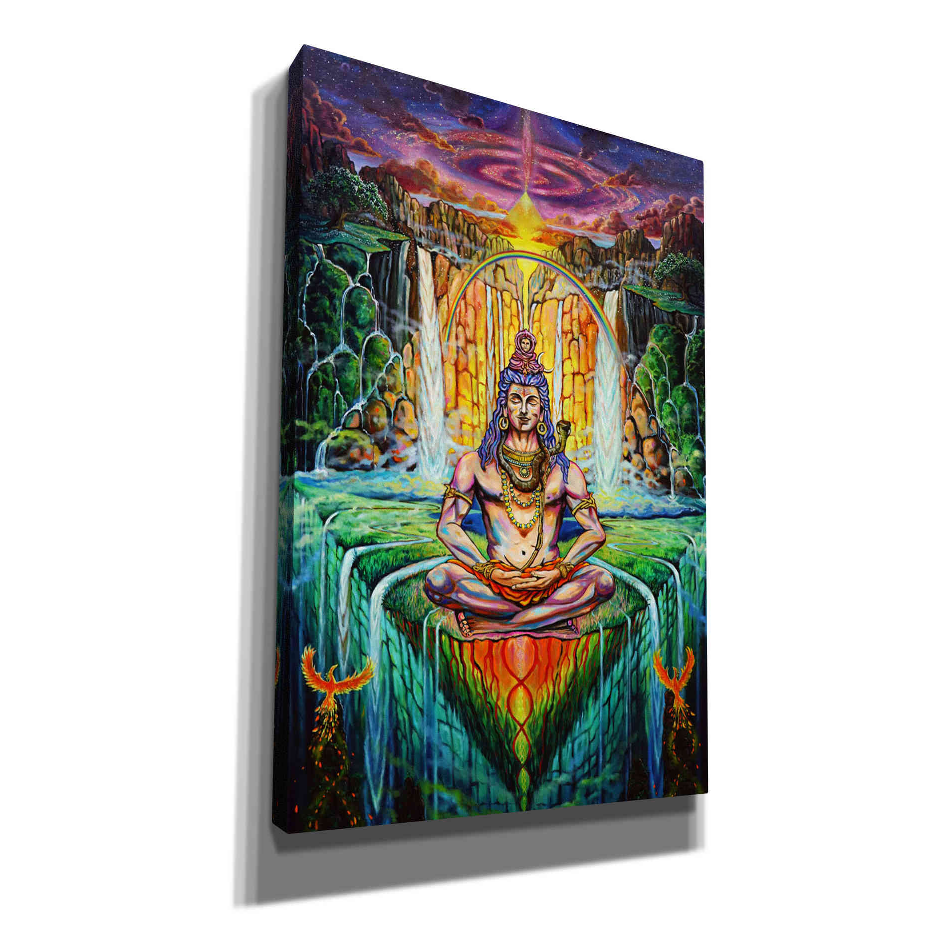 'Shiva Phoenix' by Jan Kasparec, Canvas Wall Art