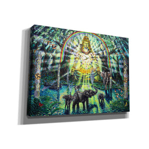 'Shiva Elephants ' by Jan Kasparec, Canvas Wall Art