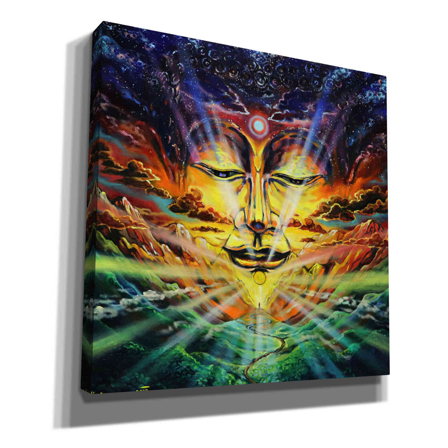 'Peaks And Valleys' by Jan Kasparec, Canvas Wall Art