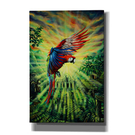 'Parrot Temple' by Jan Kasparec, Canvas Wall Art