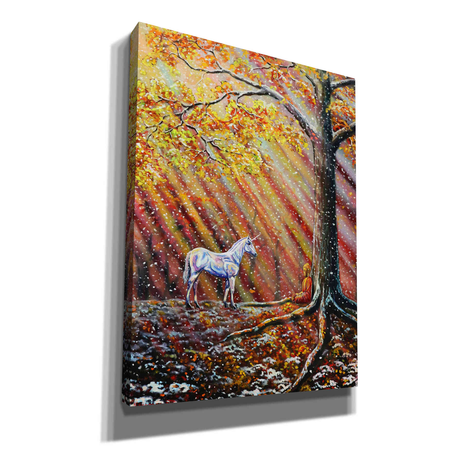 'First Snow' by Jan Kasparec, Canvas Wall Art