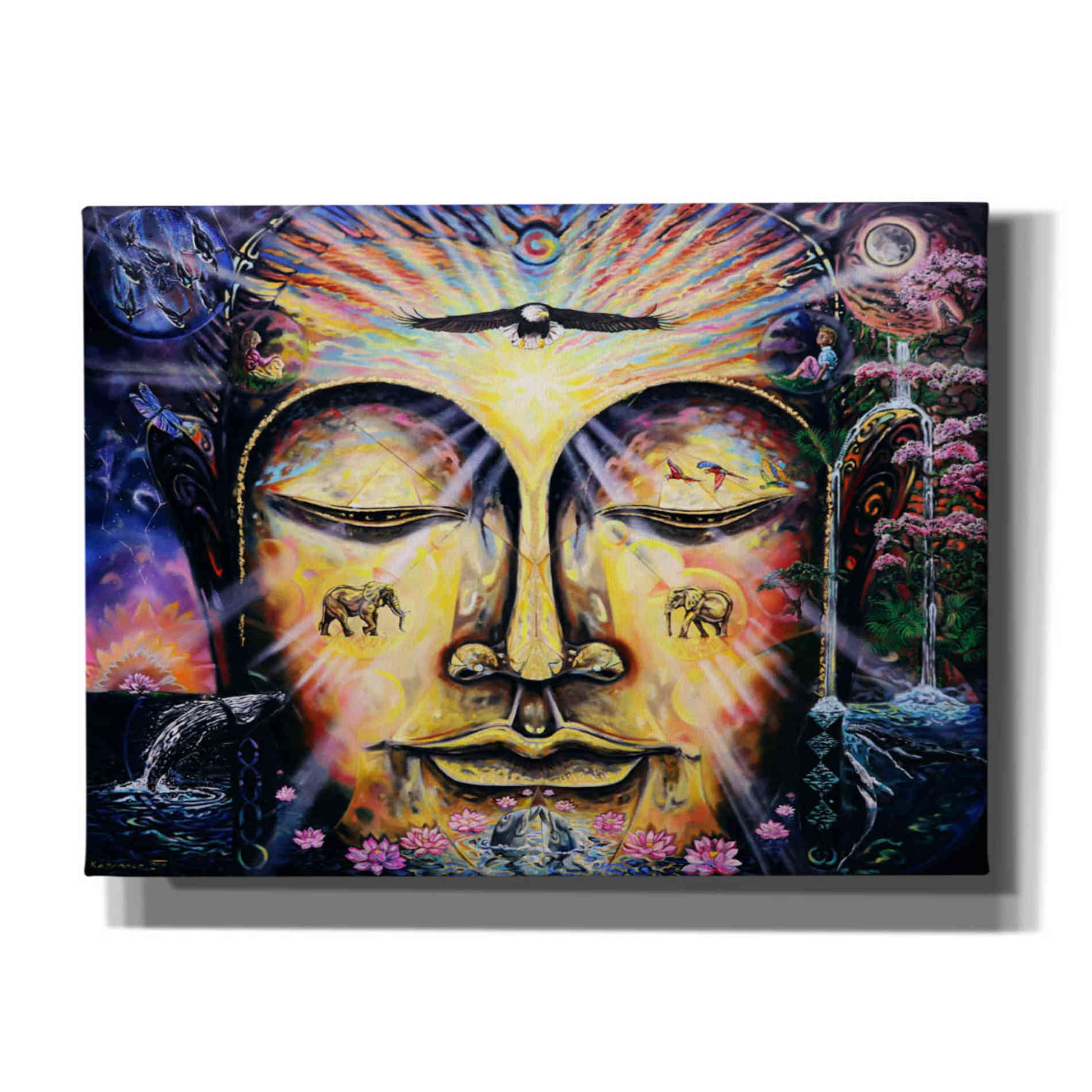 'Buddha Elephant ' by Jan Kasparec, Canvas Wall Art