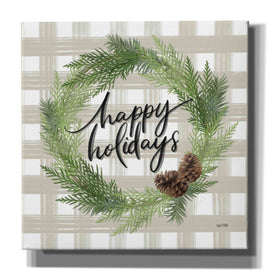 'Farmhouse Christmas Wreath' by House Fenway, Canvas Wall Art