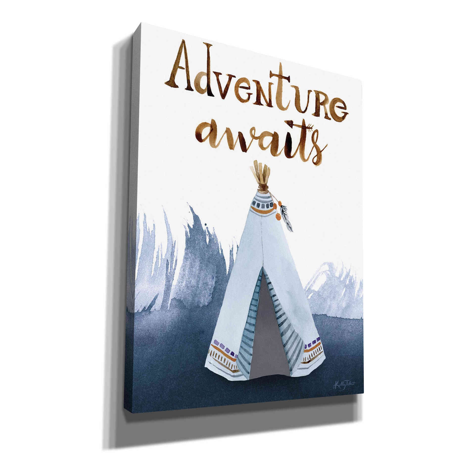 'Adventure Awaits' by Kelley Talent, Canvas Wall Art