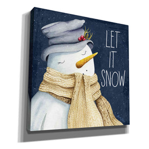 'Let It Snow Snowman' by Kelley Talent, Canvas Wall Art
