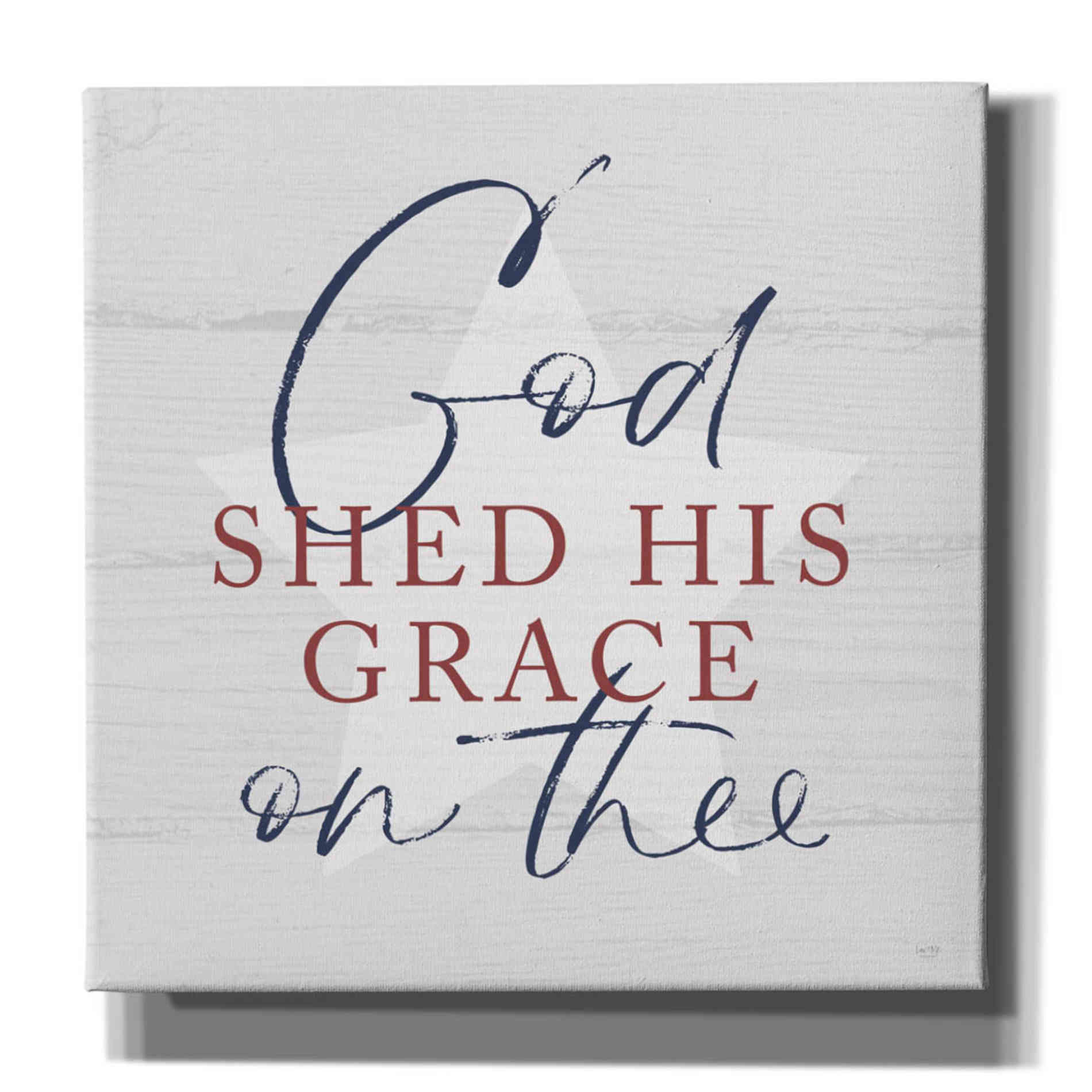 'God Shed His Grace' by Lux + Me, Canvas Wall Art