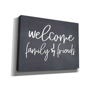 'Welcome Family & Friends' by Lux + Me, Canvas Wall Art