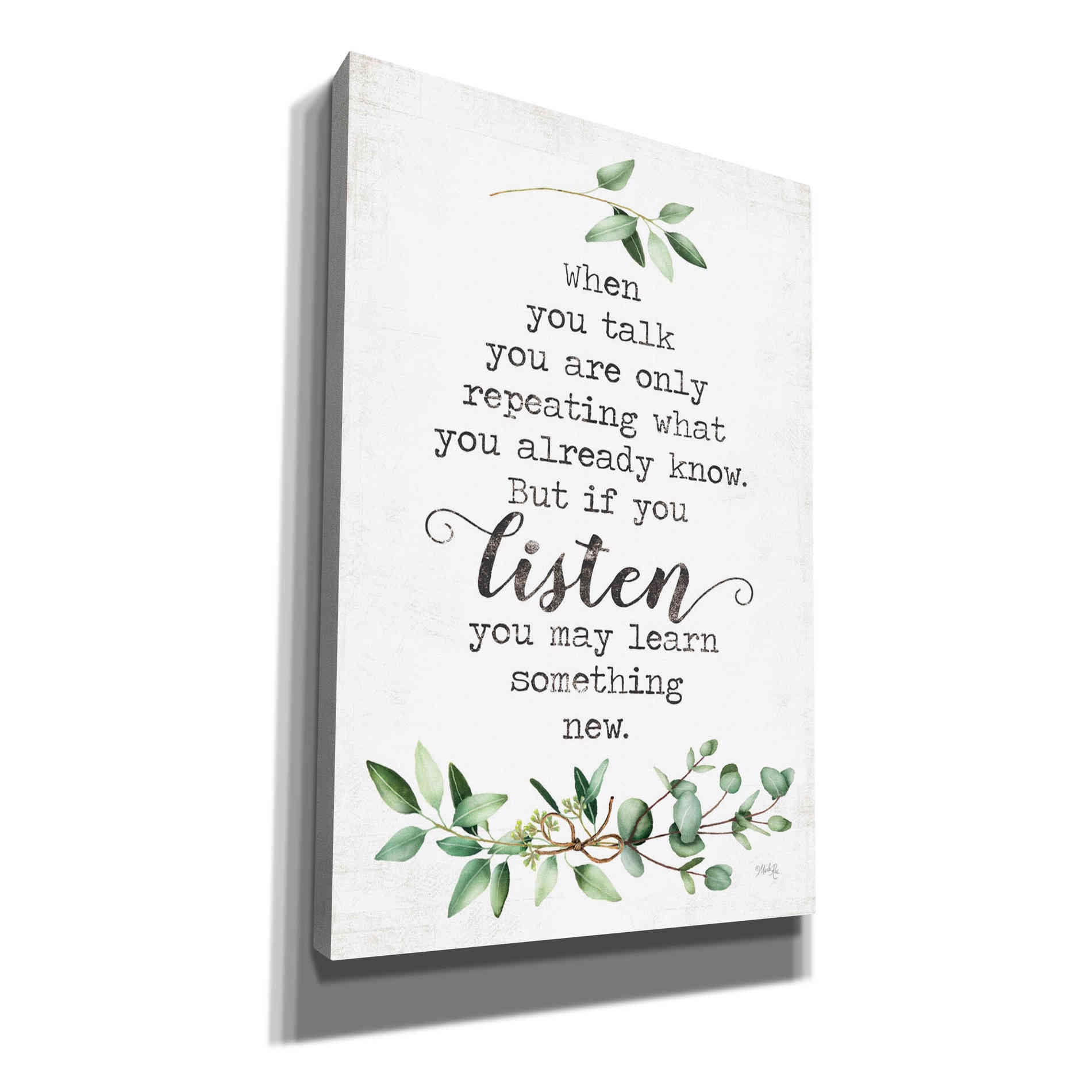 'Listen and Learn' by Marla Rae, Canvas Wall Art
