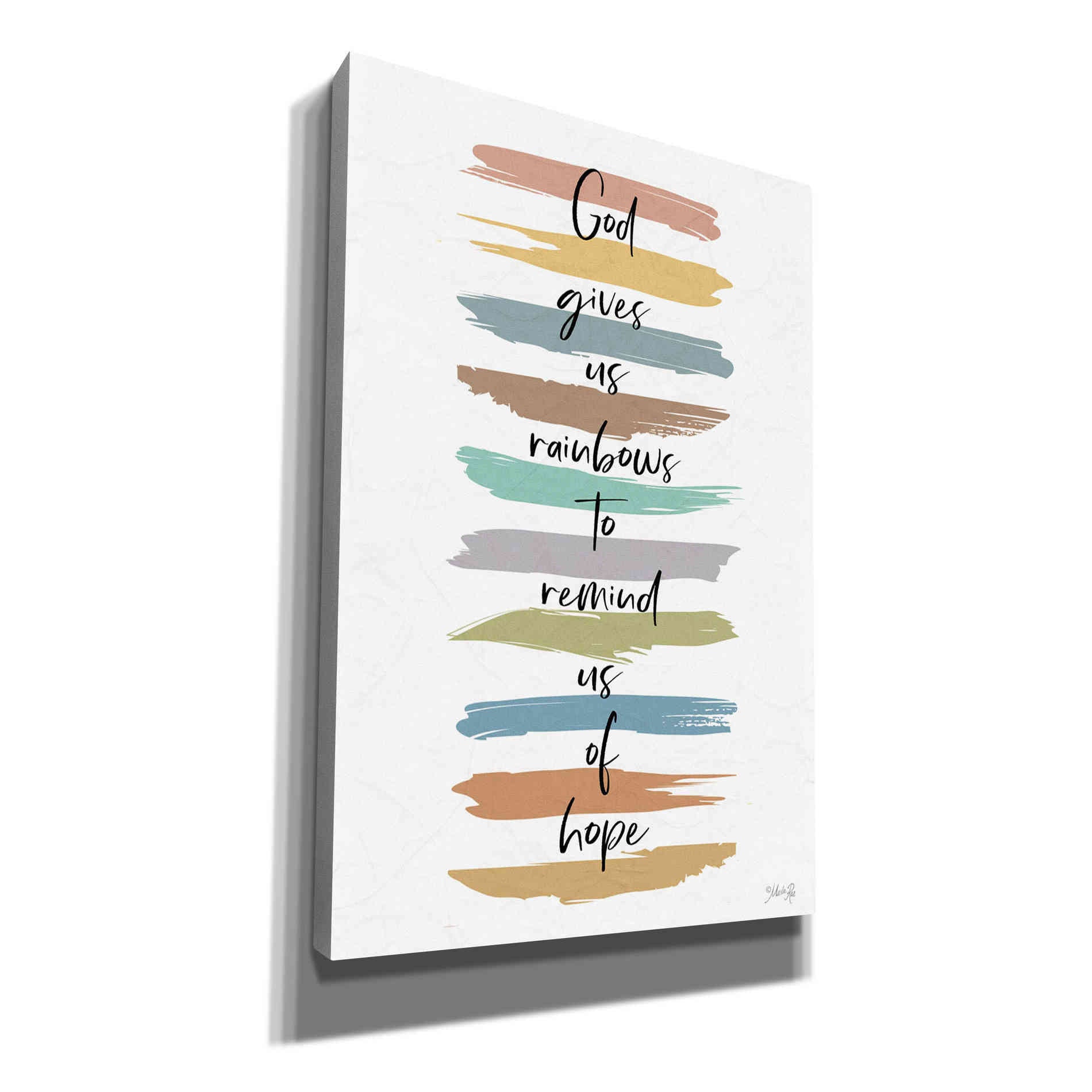 'God Give Us Rainbows' by Marla Rae, Canvas Wall Art