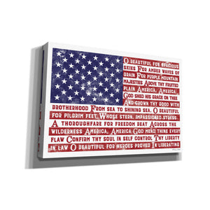 'America the Beautiful Flag' by Susan Ball, Canvas Wall Art