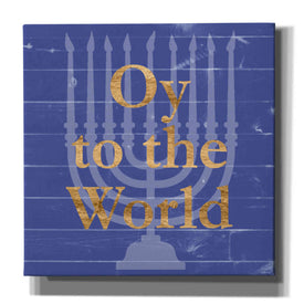 'Punny Hanukkah Collection E' by Alicia Ludwig, Canvas Wall Art