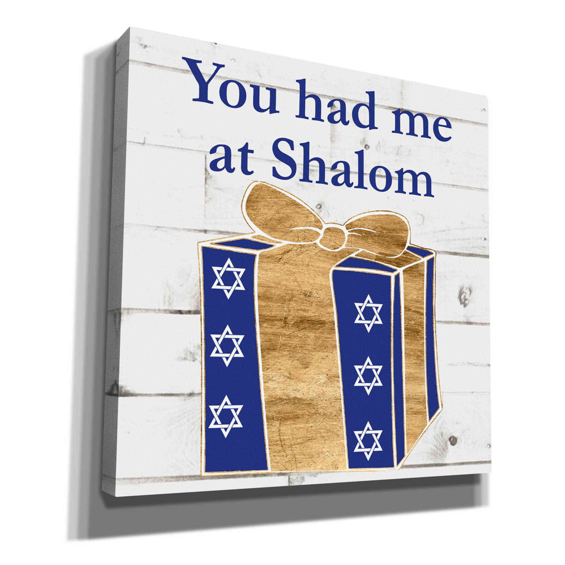 'Punny Hanukkah Collection F' by Alicia Ludwig, Canvas Wall Art