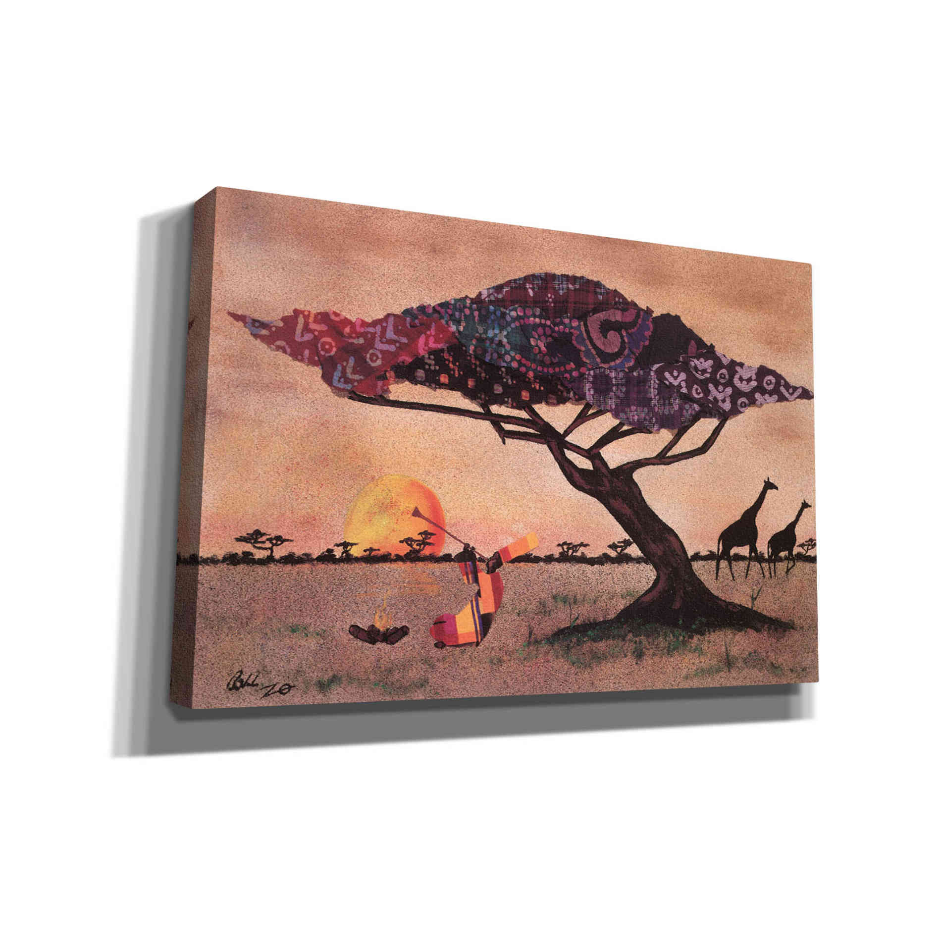 'Plains of Africa' by Alonzo Saunders, Canvas Wall Art