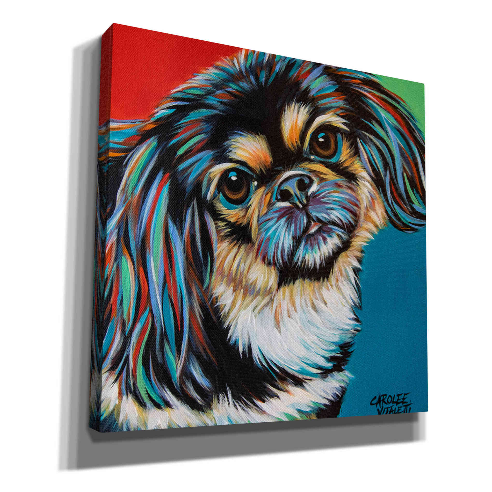 'Chroma Dogs IV' by Carolee Vitaletti, Canvas Wall Art