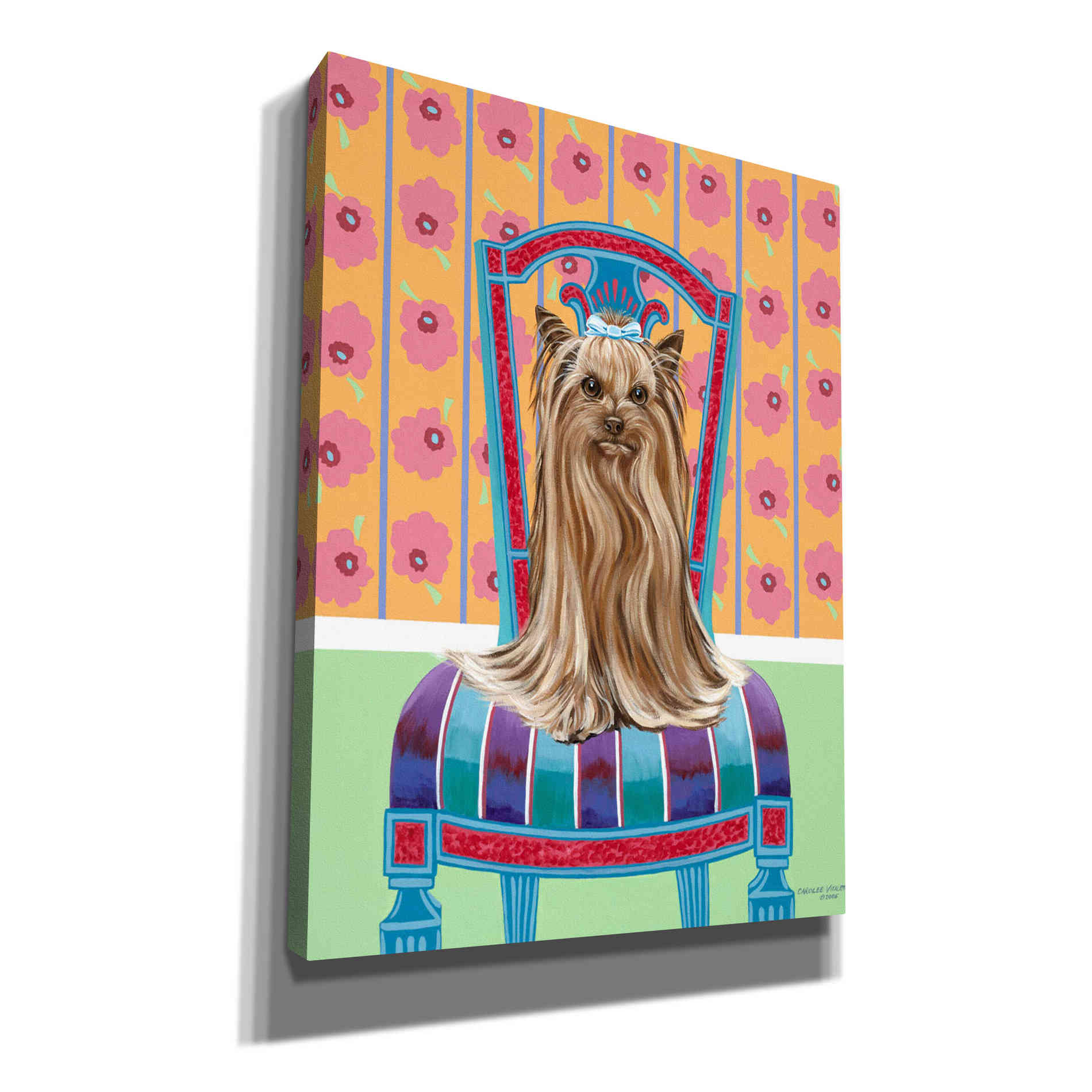 'Crown Princess Yorkie' by Carolee Vitaletti, Canvas Wall Art