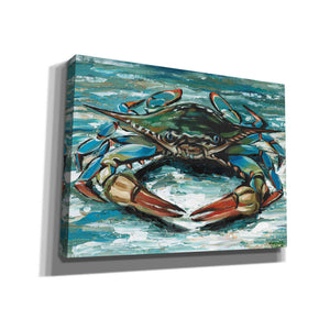 'Blue Palette Crab II' by Carolee Vitaletti, Canvas Wall Art