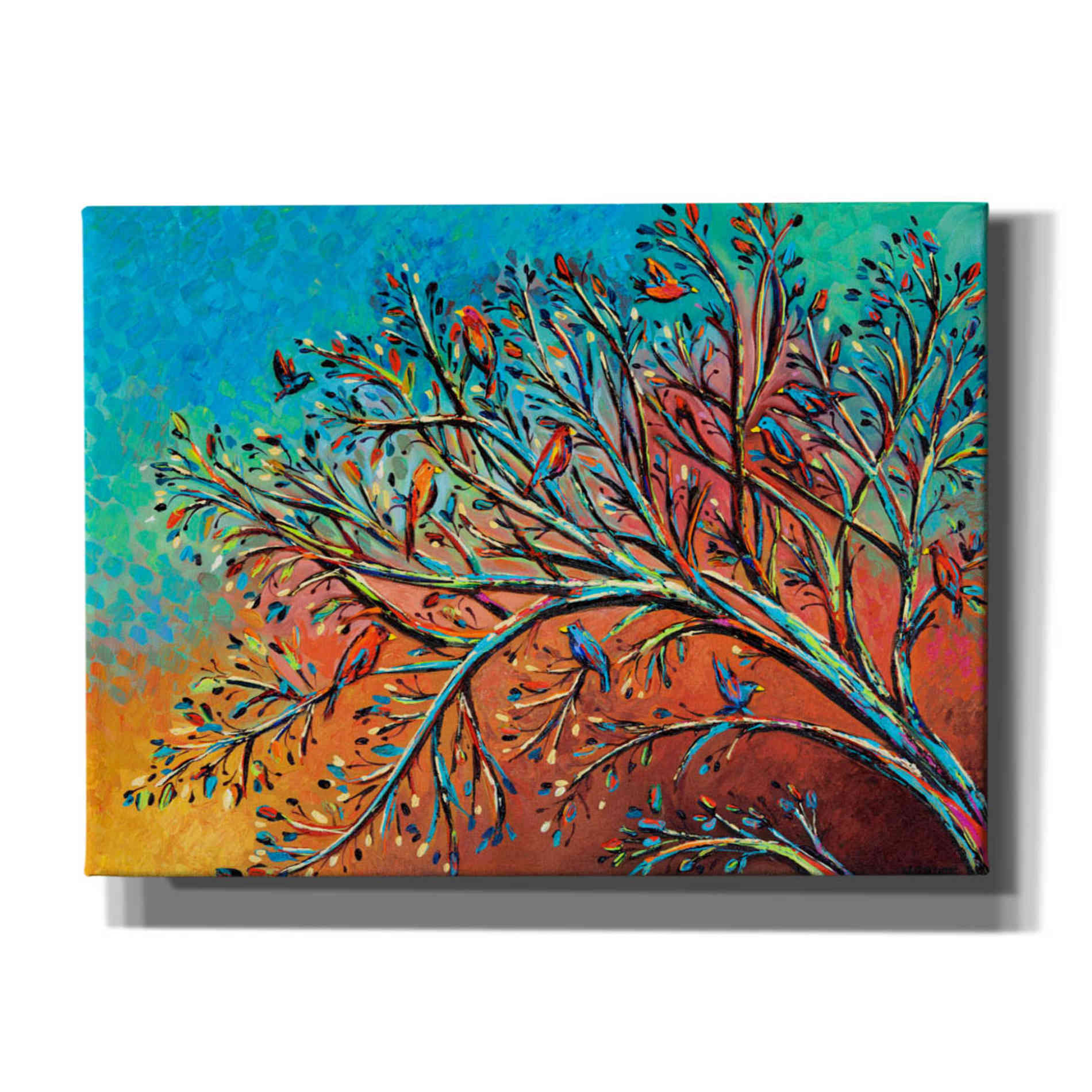 'Sunrise Treetops Birds I' by Carolee Vitaletti, Canvas Wall Art