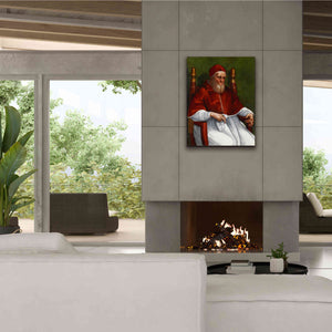 'Portrait of Pope Julius II' by Raphael, Canvas Wall Art,26 x 34