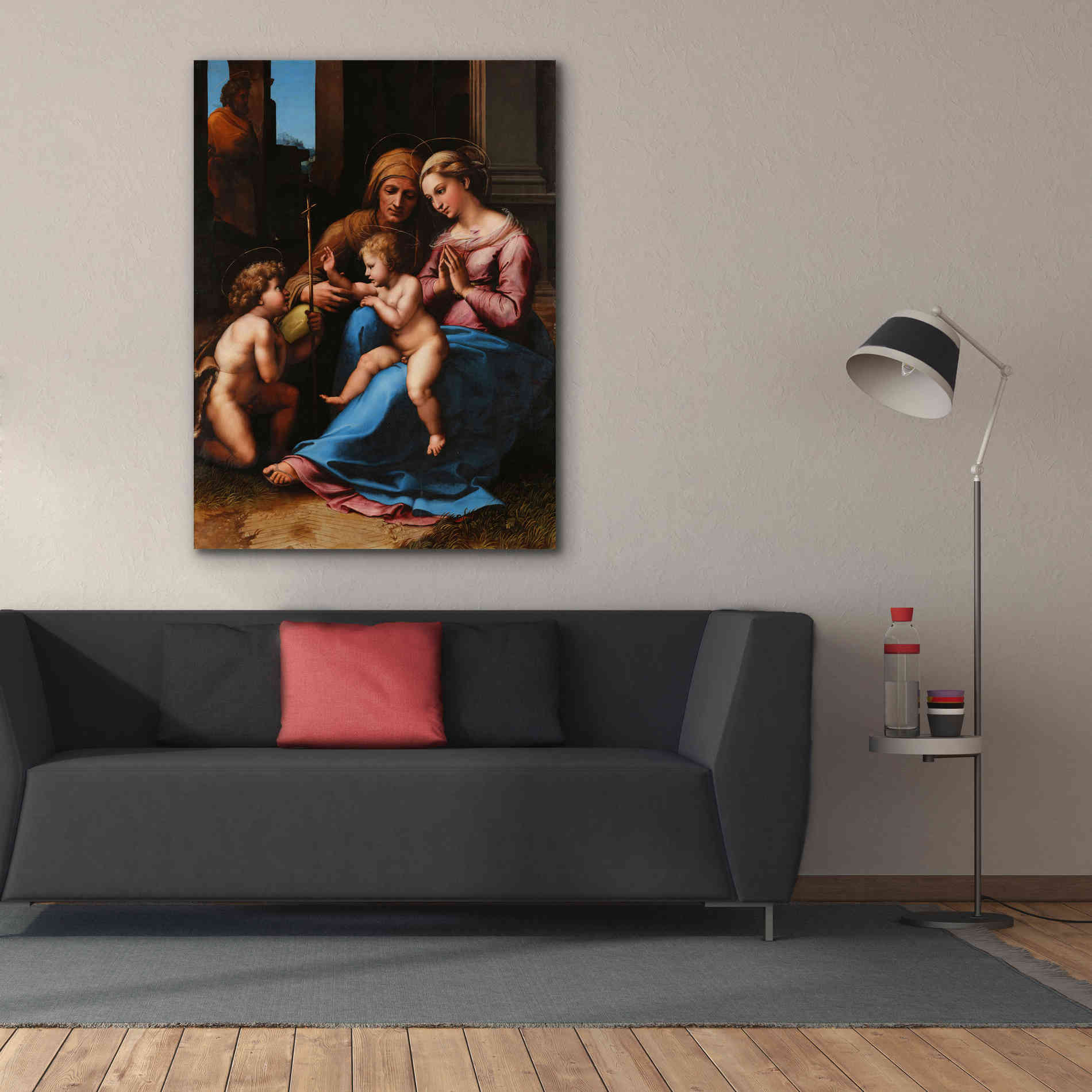 'Madonna of Divine Love' by Raphael, Canvas Wall Art,40 x 54
