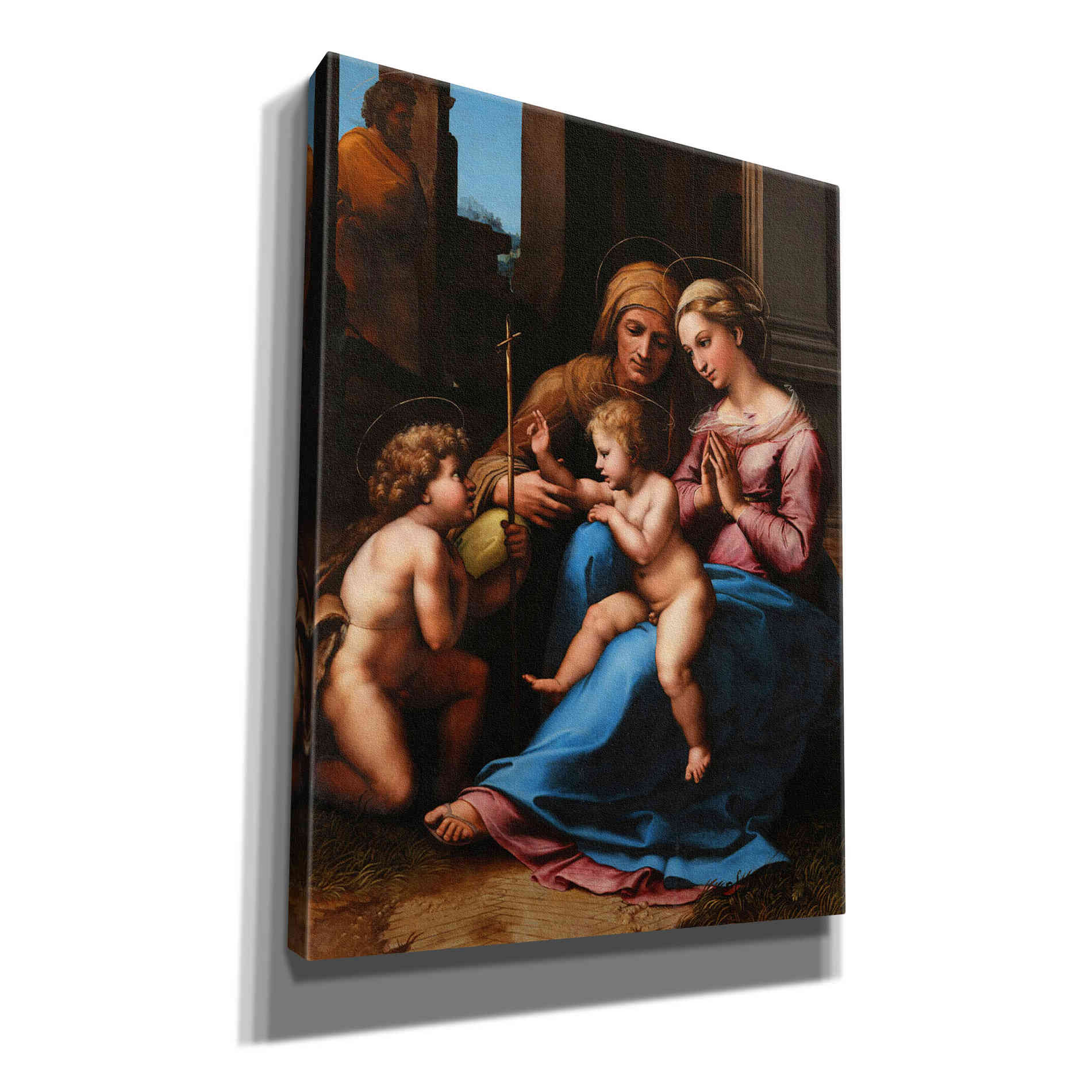 'Madonna of Divine Love' by Raphael, Canvas Wall Art