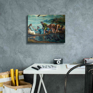 'The Miraculous Draught of Fishes' by Raphael, Canvas Wall Art,16 x 12