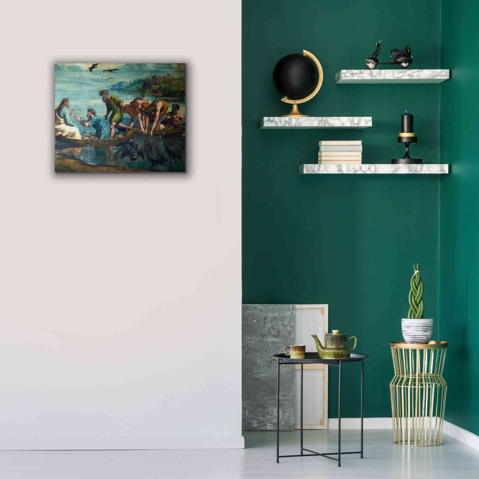'The Miraculous Draught of Fishes' by Raphael, Canvas Wall Art,24 x 20