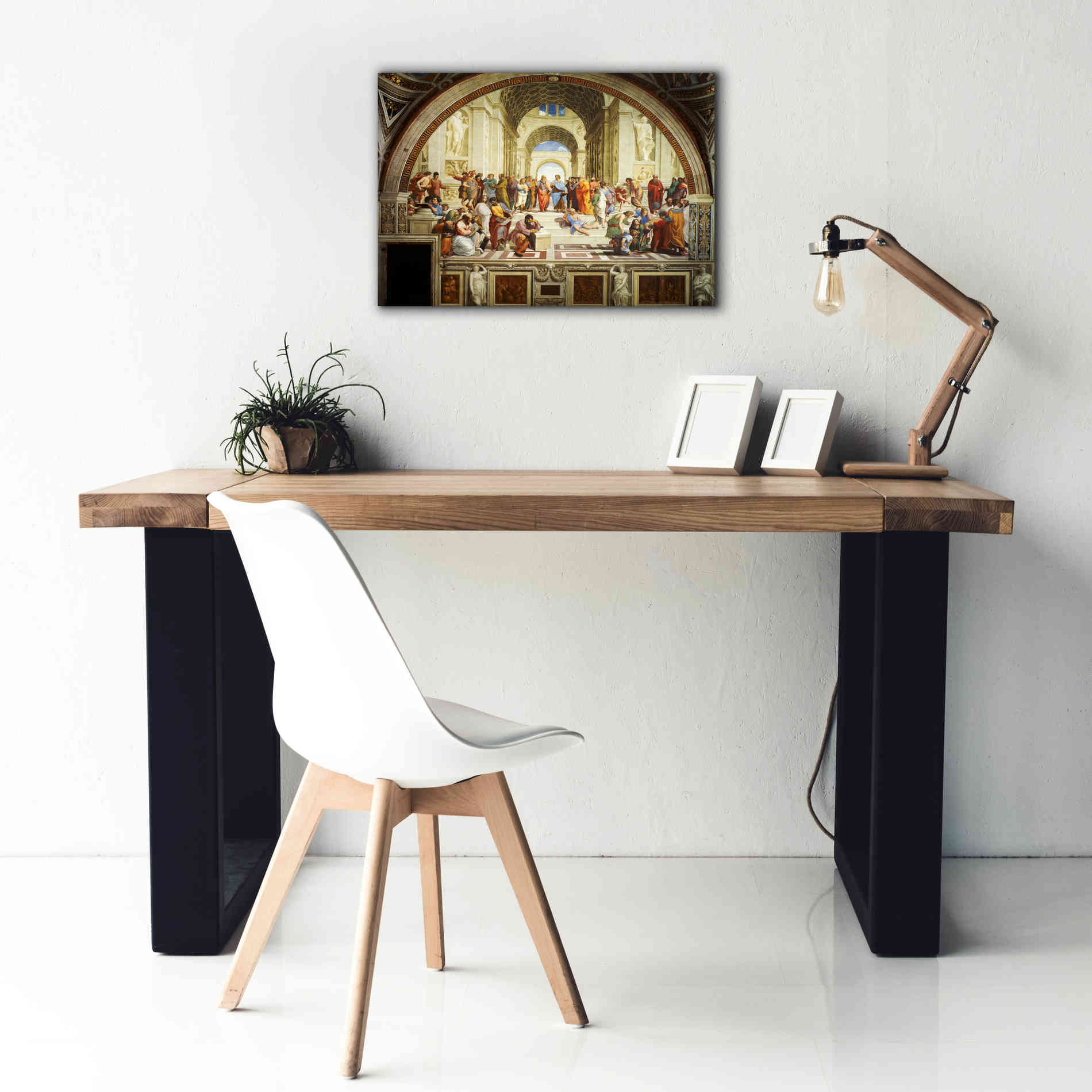 'The School of Athens' by Raphael, Canvas Wall Art,26 x 18