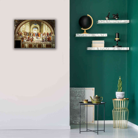 Image of 'The School of Athens' by Raphael, Canvas Wall Art,26 x 18
