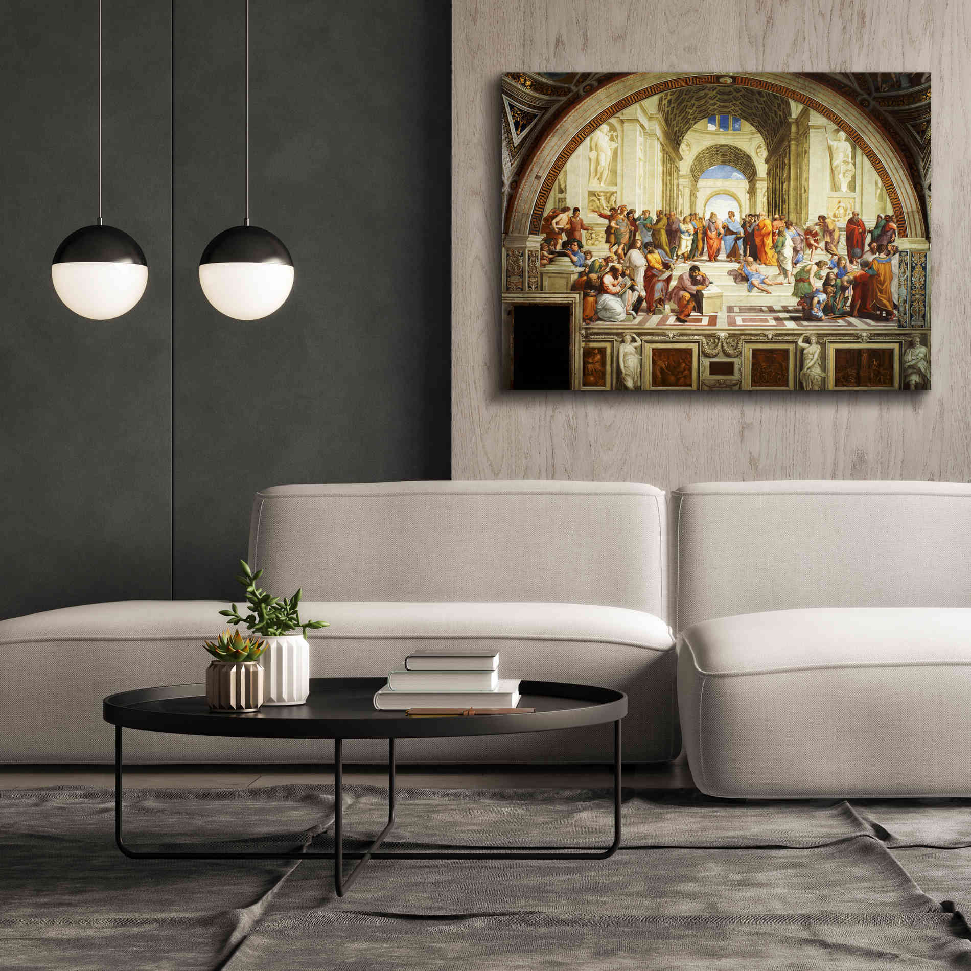 'The School of Athens' by Raphael, Canvas Wall Art,54 x 40