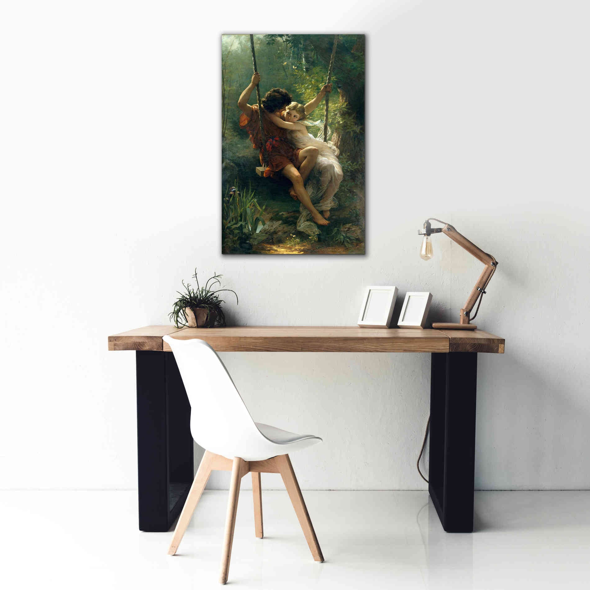 'Springtime' by Pierre Auguste Cot, Canvas Wall Art,26 x 40