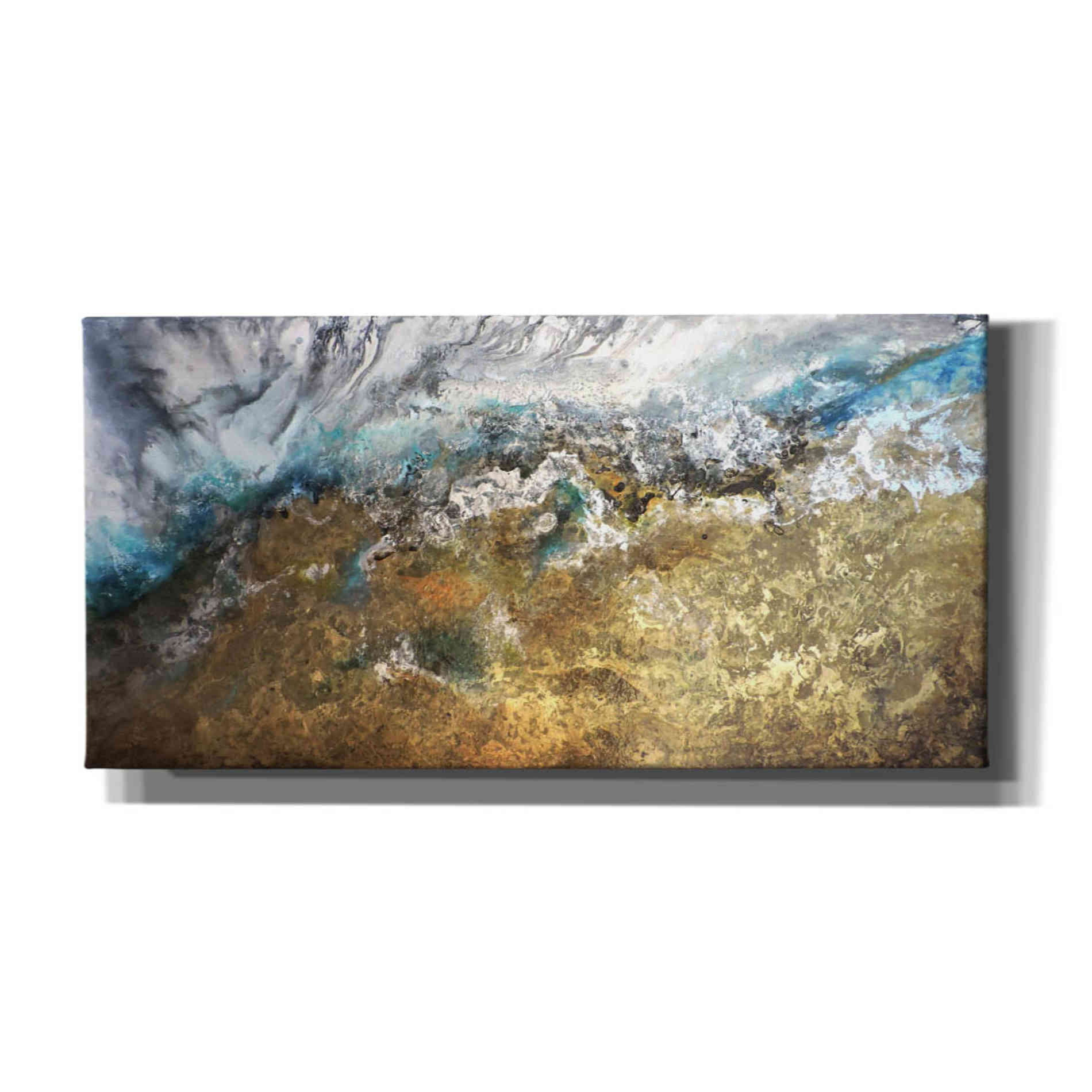 'Metalicos y Texturas II' by Leticia Herrera, Canvas Wall Art