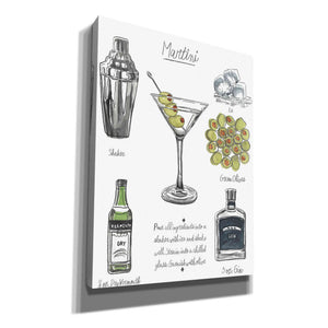 'Classic Cocktail-Martini' by Naomi McCavitt, Canvas Wall Art