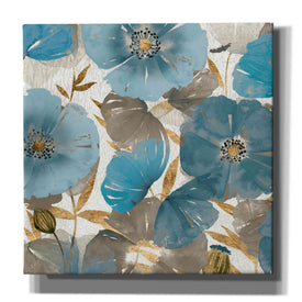 'Blue and Gold Poppies II' by Studio W, Canvas Wall Art