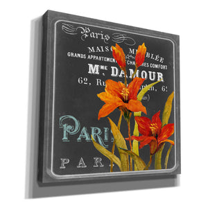 'Chalkboard Paris Collection C' by Studio W, Canvas Wall Art