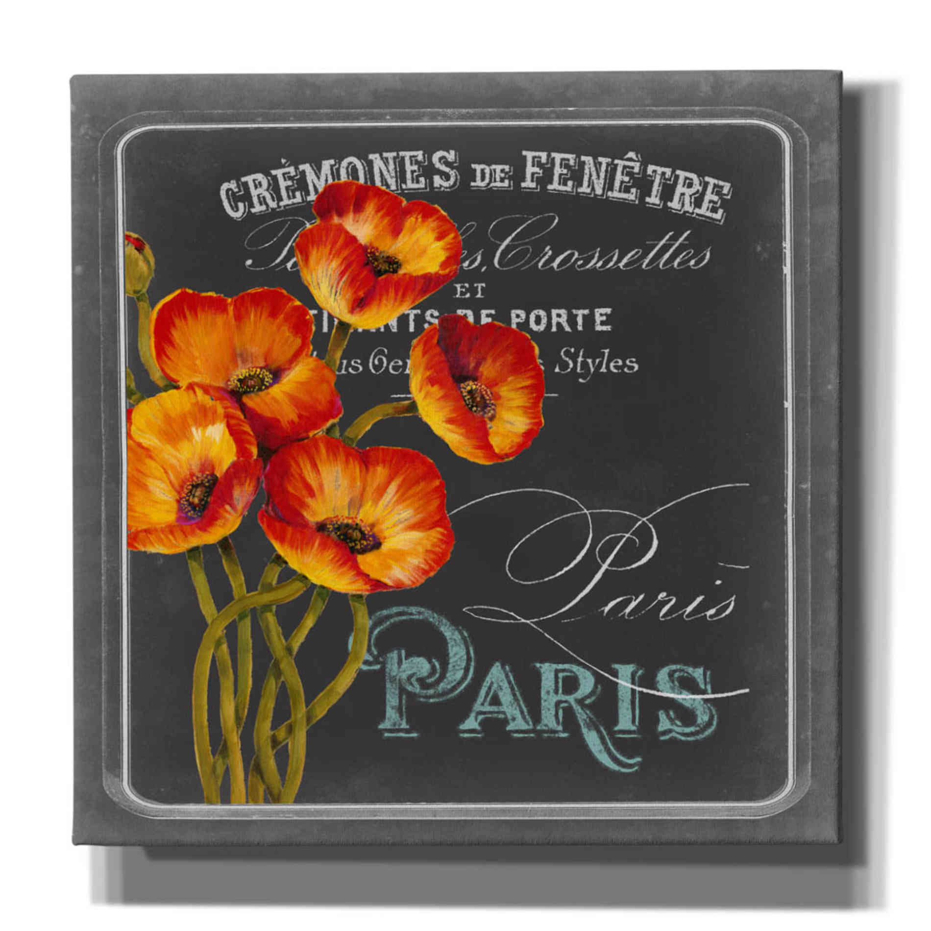 'Chalkboard Paris Collection E' by Studio W, Canvas Wall Art