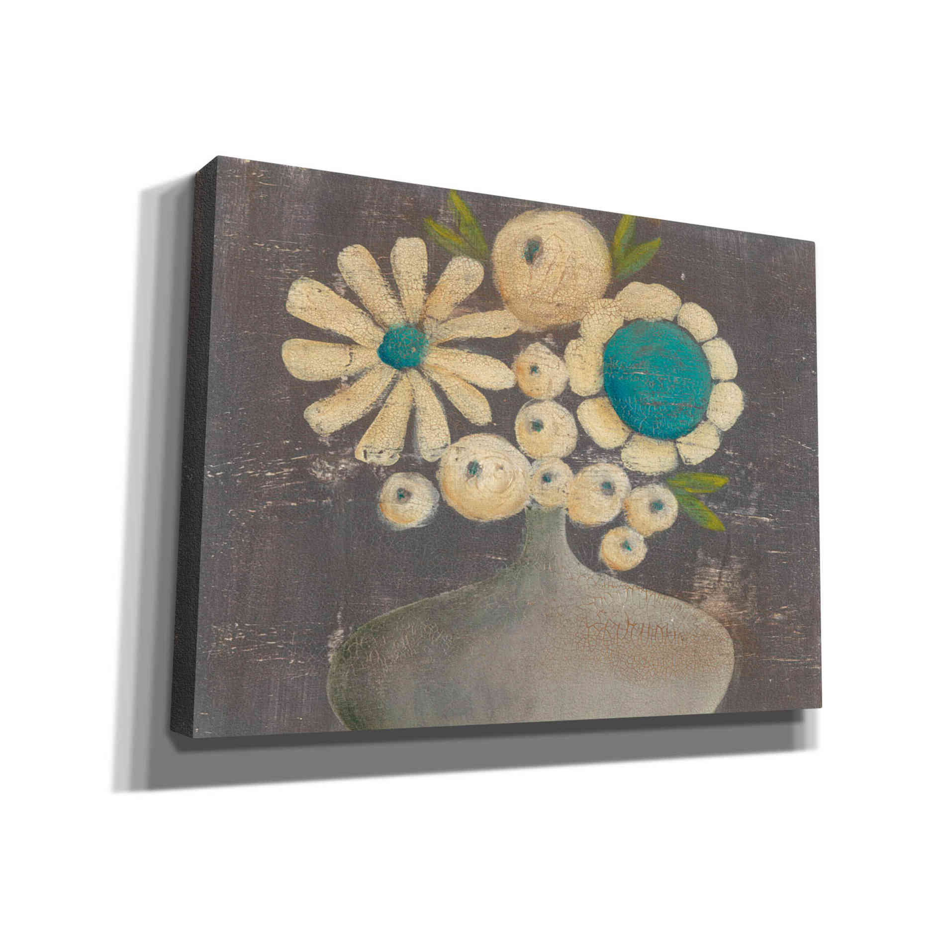 'Crackled Bouquet I' by Sue Jachimiec, Canvas Wall Art