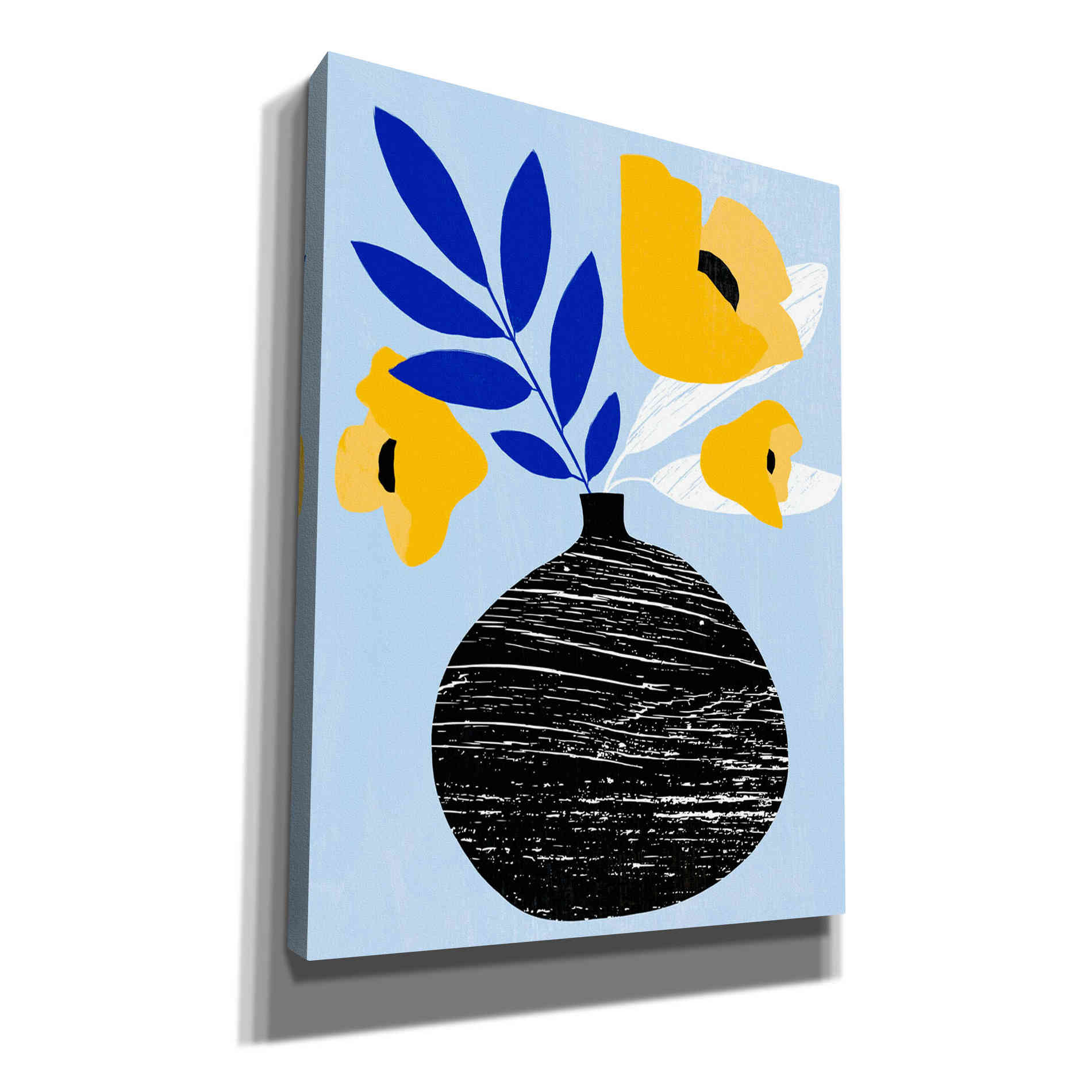'Ruffled Vase IV' by Annie Warren, Canvas Wall Art