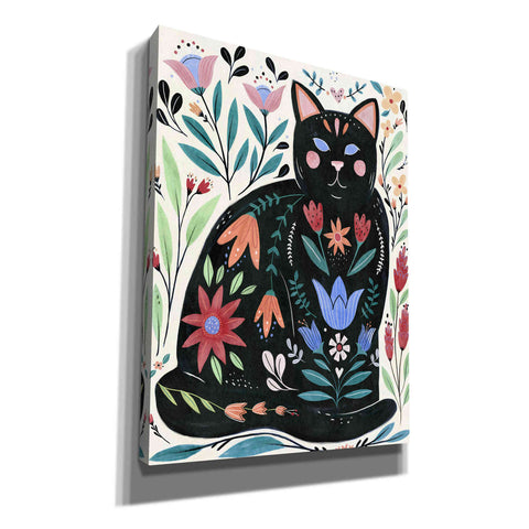 Image of 'Folksy Feline II' by Annie Warren, Canvas Wall Art