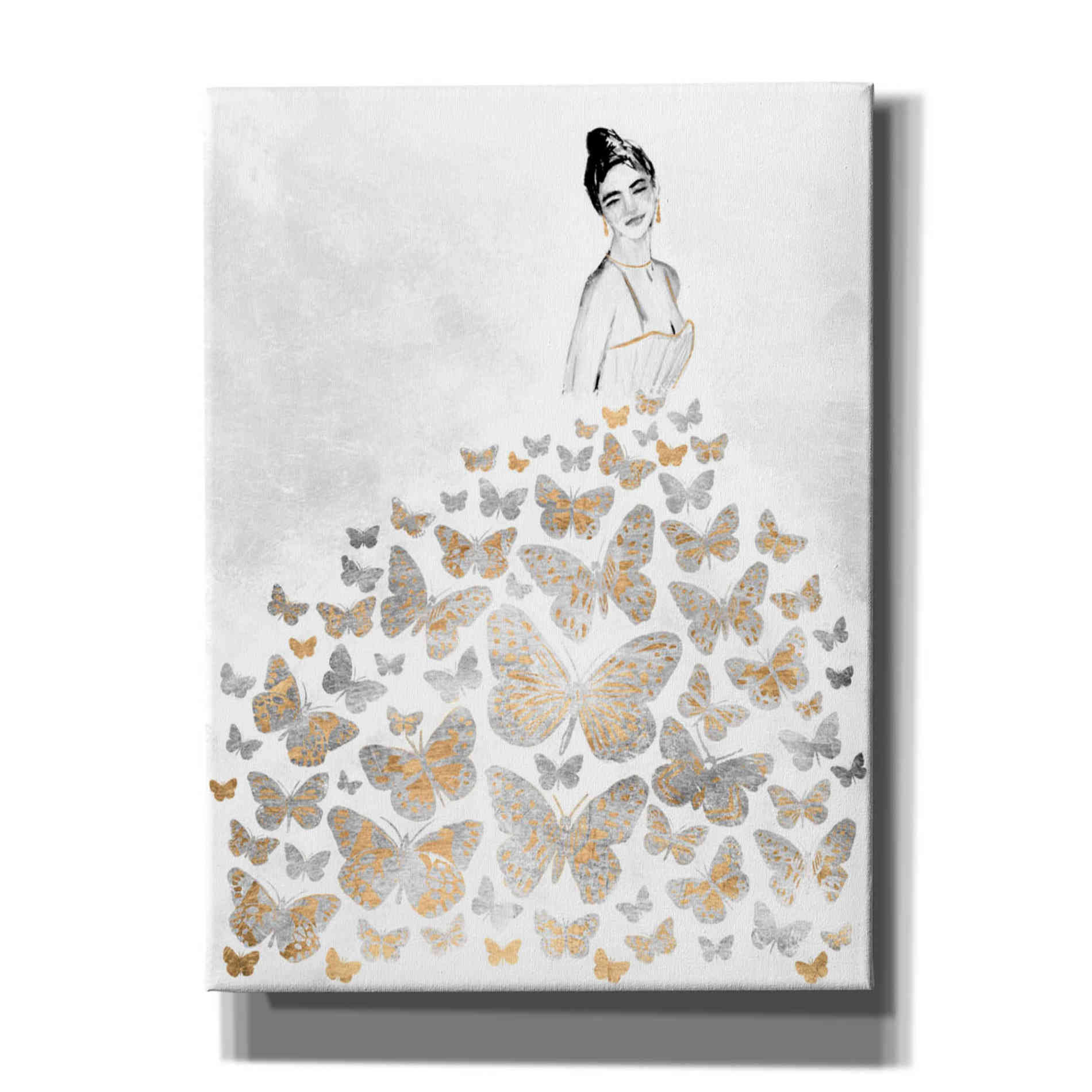 'Fluttering Gown I' by Annie Warren, Canvas Wall Art