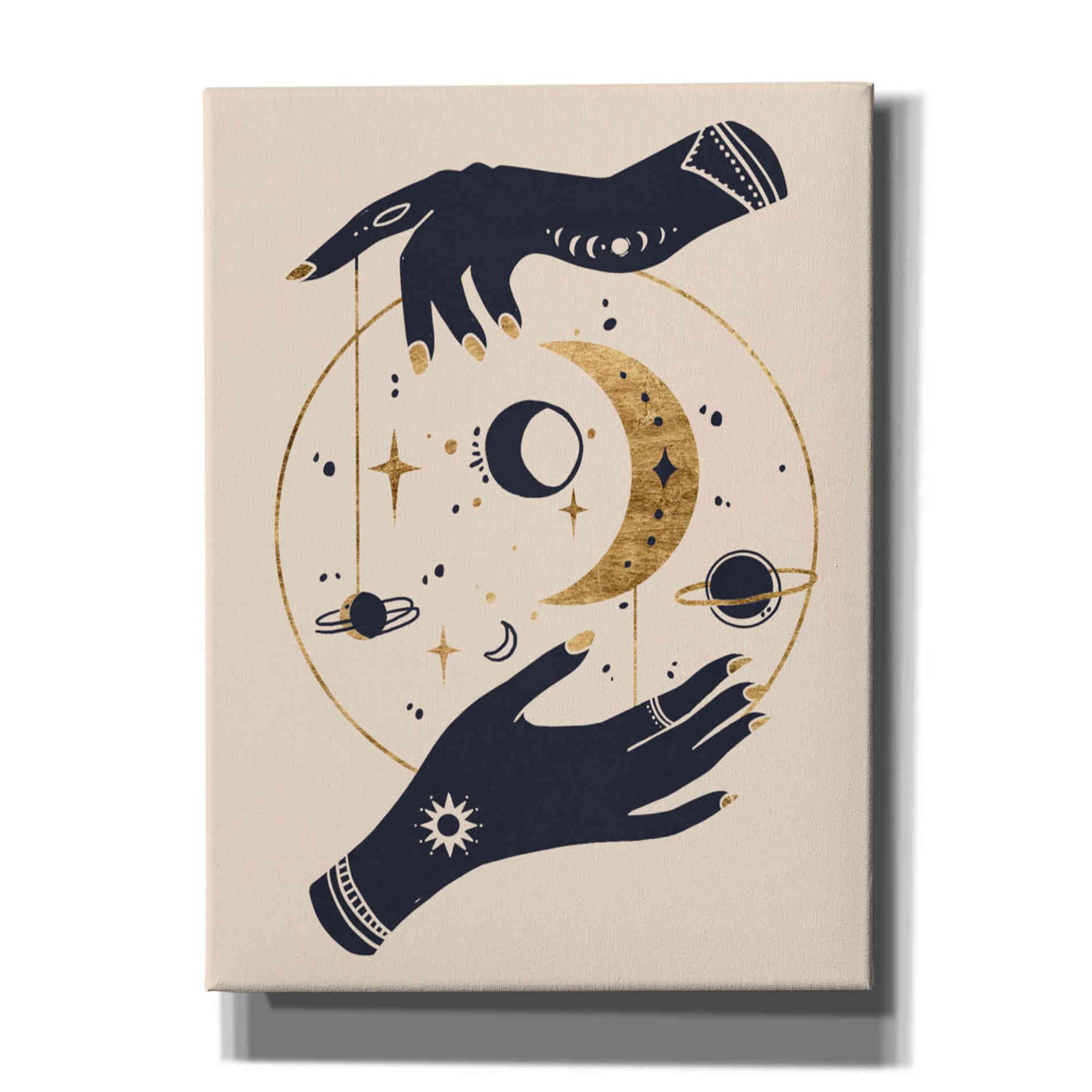 'Moon Hands II' by Annie Warren, Canvas Wall Art